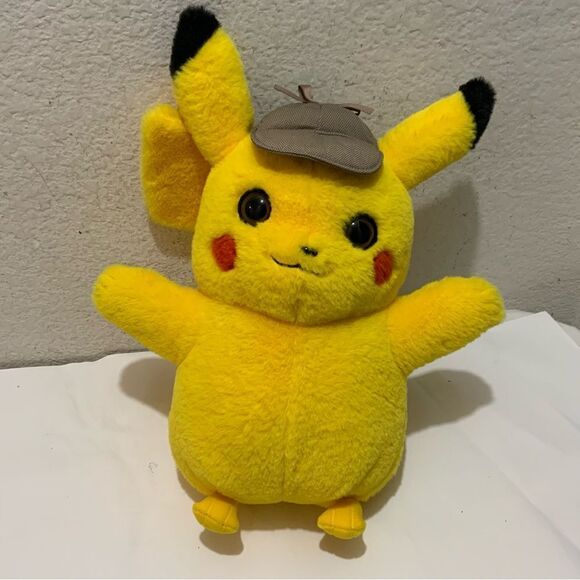 Pokemon DETECTIVE PIKACHU 14” Plush Stuffed Toy by Wicked Cool Toys - Picture 1 of 13